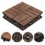 30cm L x 30cm W Solid Wood Tile in Brown-388797930