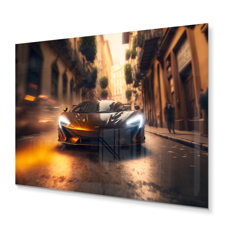 Décoration murale Futuristic Bugatti, H 12 po x l 20 po x P 1 po
