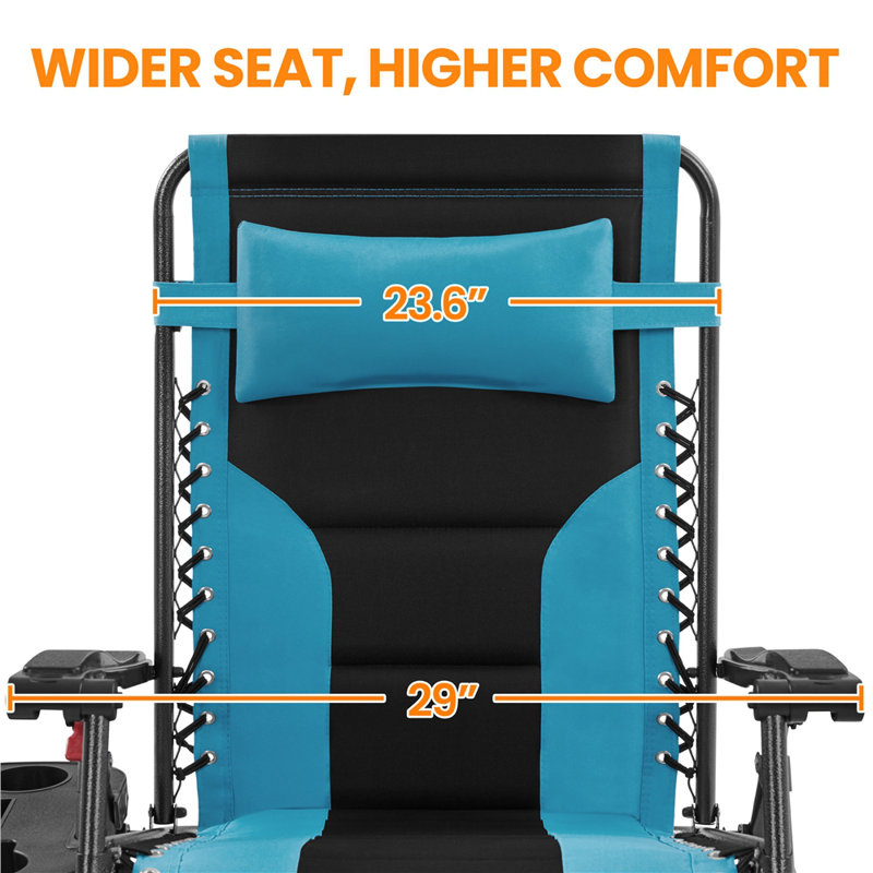 Fauteuil inclinable Hendon, Coton turquoise