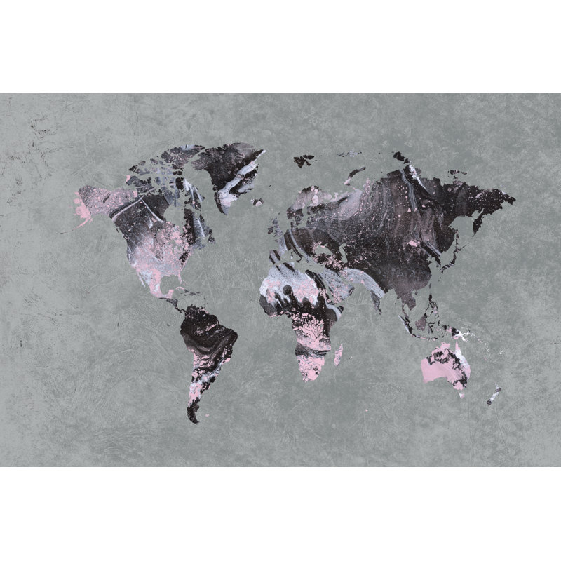 Pattern Map 5 - Wrapped Canvas Print, 20cm H x 30cm W x 3.8cm D