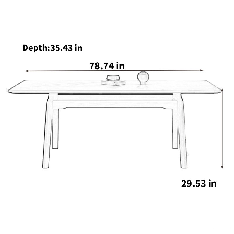 Rhylon, 29.53"H x 78.74"L x 35.43"W