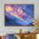Arc-en-ciel et les montagnes enneigées II - art mural arc-en-ciel
