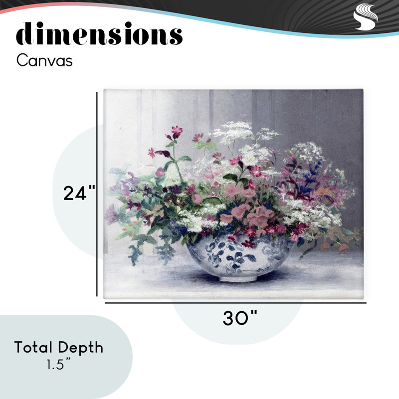 Vase Painterly Elegant, H 24 po x l 30 po