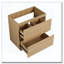 Armoire de salle de bain autoportante moderne avec deux tiroirs faciles à assembler-123995947