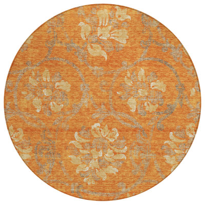 Steffie Washable Floral Indoor / Outdoor Rug