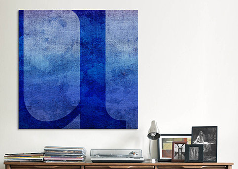 « tache », art textuel sur toile, u, H 26 po x l 26 po x P 1,5 po
