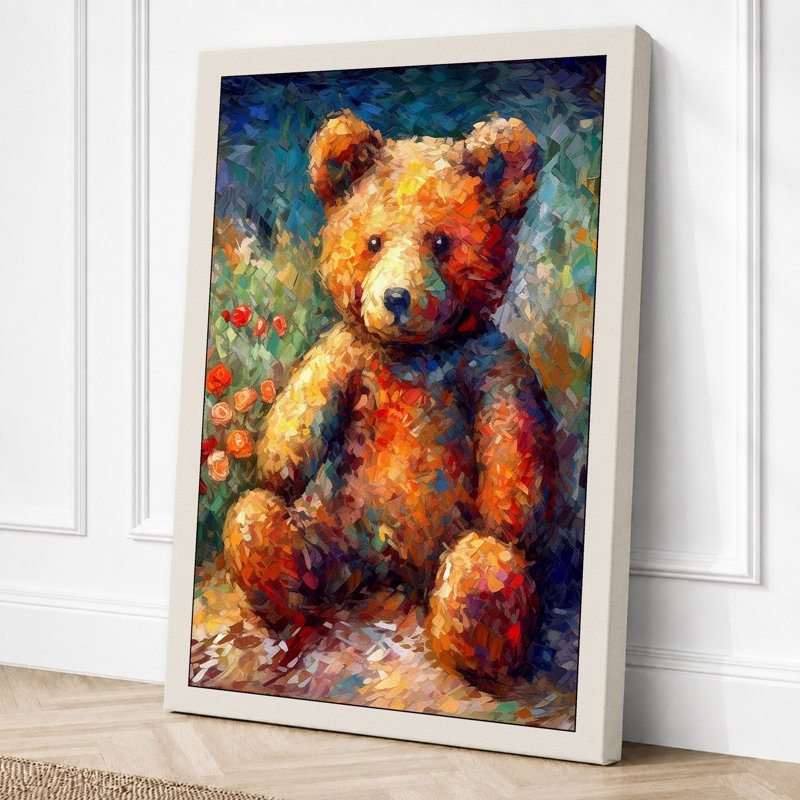 Golden Teddy Boho - Print, 24x16 - 61.0 x 40.6 cm, Cream Border