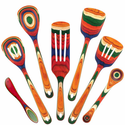 Baltique Marrakesh 7-Piece Layered Birch Utensil Set