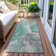 Machine Washable Indoor/Outdoor Claudian ACN1632 Teal Rug