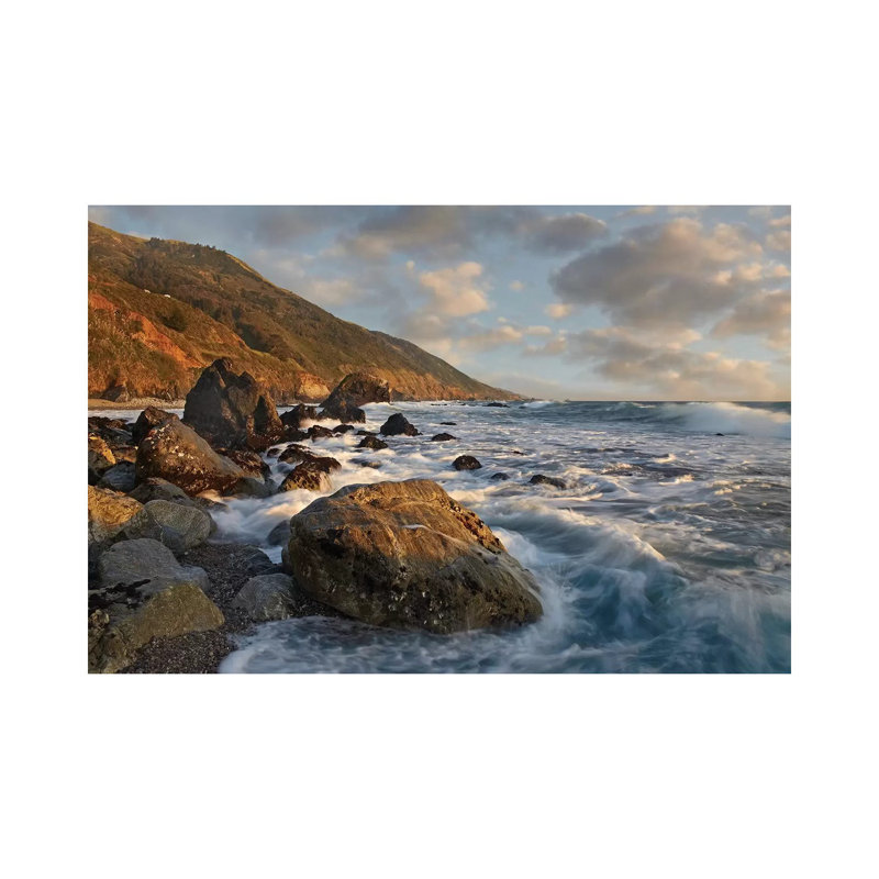 Beach At Kirk Creek Beach, Big Sur, California by Tim Fitzharris - Gallery-Wrapped Canvas Giclée on Canvas, Canvas