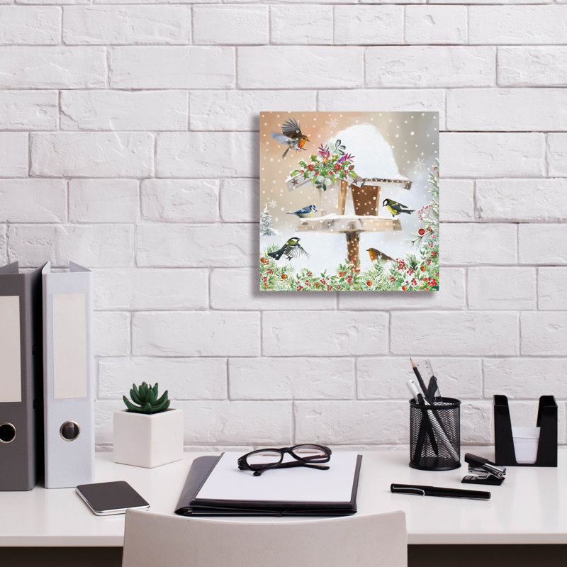  «Christmas Flock» par Elle Media Group SA, art mural 12 po x 12 po, H 12 po x l 12 po