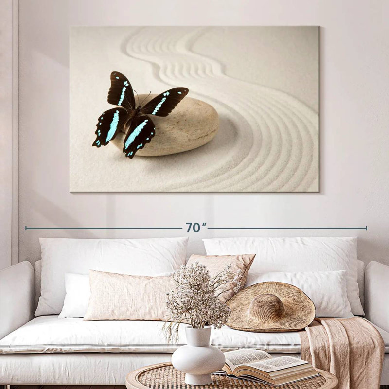 Zen Butterfly, 34" H x 51" W