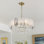 Lustre moderne en cristal à 8 niveaux à intensité variable