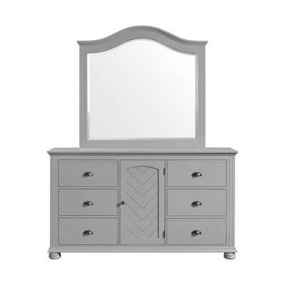 Picket House Furnishings Conaughey Dresser And Mirror Set In Grey