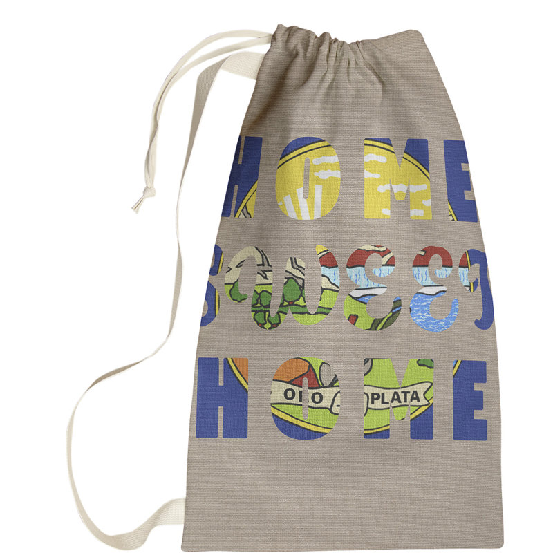 Fabric Laundry Bag with Handles, Large (76.5" H x 29.5" W x 1.5" D), Montana