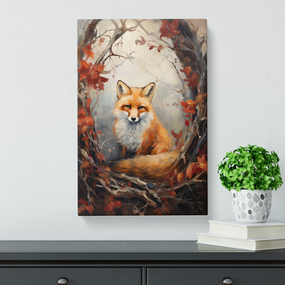 Fox Romanticism No.2 - Wrapped Canvas Print