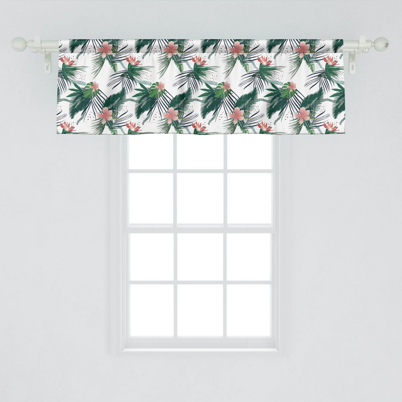 Ensemble de 2 cantonnières Ambesonne Jungle Tropical, L 54 po x L 18 po