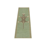 Distressed Homage Hand Knotted Wool Animal Print Area Rug