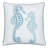  Embroidery Seahorse Velvet Throw Pillow-40333134