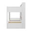 Lit superposé simple avec tablettes intégrées aux lits supérieur et inférieur, plus un tiroir de rangement-361934917