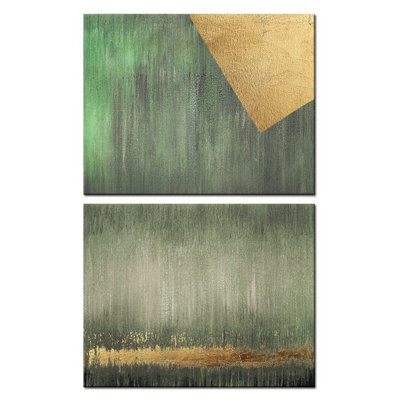 Abstraction - 2 Piece Wrapped Canvas Painting