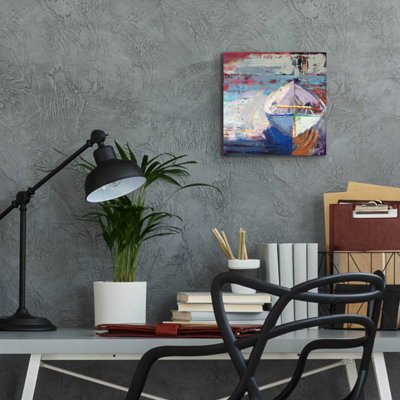 Breakwater Bay 'Tidal Uber Navigation' By Beth Forst, Acrylic Glass Wall Art, 12"X12"