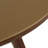 Lowman Walnut And Glass Round Coffee Table
