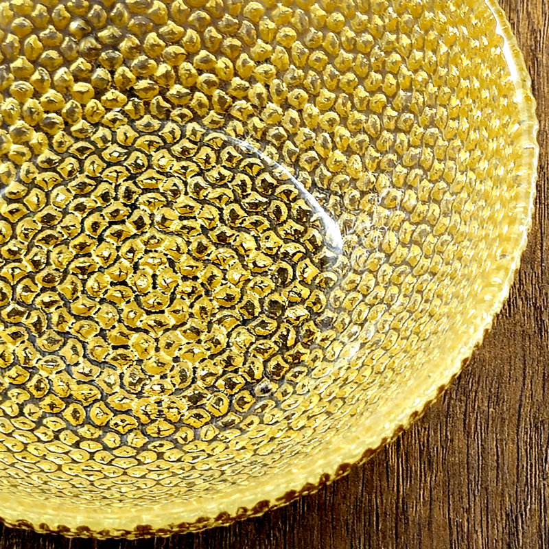 Bol latéral en verre doré Ocer, Or