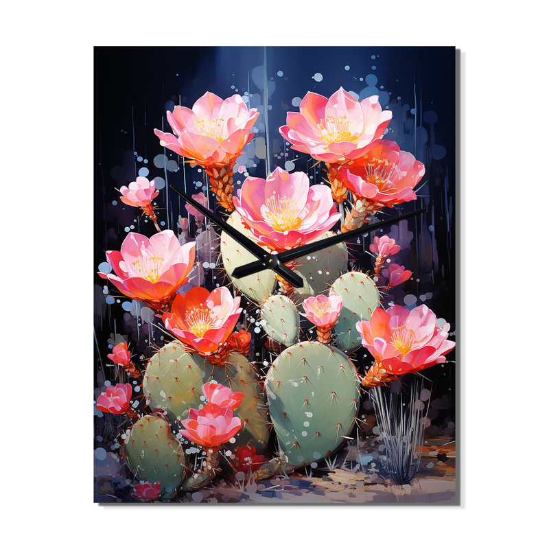 Cactus Raspberry Reserve I - Horloges murales Cactus, Petit