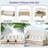 4 Pieces Uv-proof Resin Wicker Patio Sofa Set Included A 4-seat Sofa, 2 Ottomans, A Lifting Table, Retractable Canopy, Cushions And Adjustable Backrest-1163938178