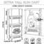 Chariot de rangement à roulettes étroit à 4 niveaux, organisateur de salle de bain pour les espaces réduits, hauteur optimisée, étagères ventilées à séchage rapide, montage facile par simple emboîtement, étagère utilitaire polyvalente pour la cuisine, la buanderie, le bureau et la chambre d'enfant, blanc