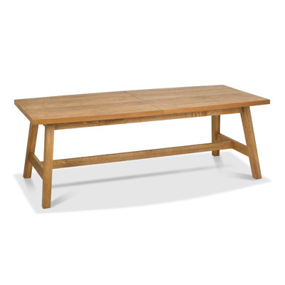 Amillie Extendable Oak Solid Wood Base Dining Table