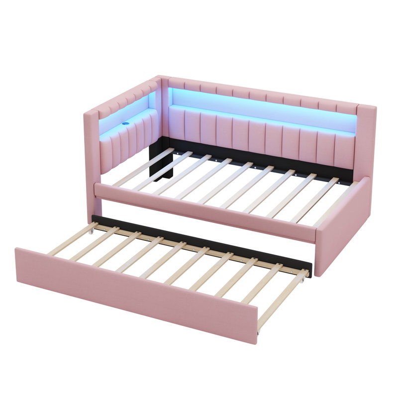 Norra Platform Bed With Adjustable LED Lighting And USB Ports