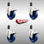 Ensemble de 4 roulettes extensibles en poly-92142978