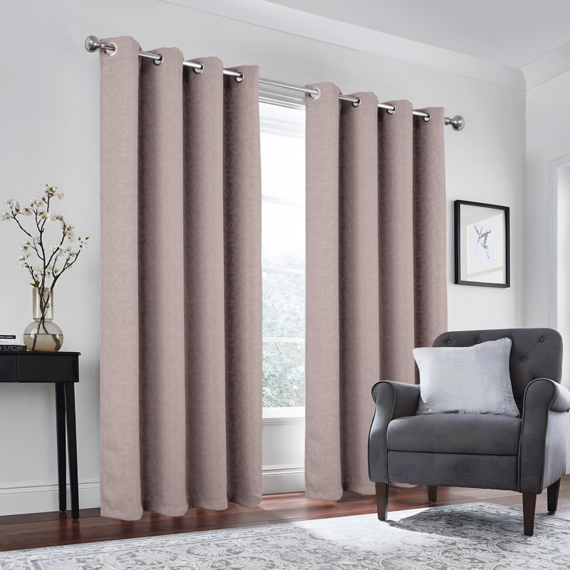 Rideau obscurcissant réversible Marina, Taupe, L 52 po x L 95 po