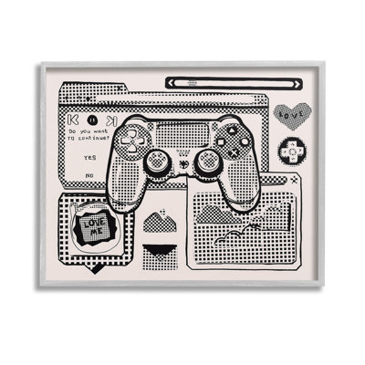 «Retro Gamer Collage», art de la giclée encadrée par Melissa Wang
