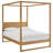 Alva Queen Wood Canopy Platform Bed-110689411-110689412