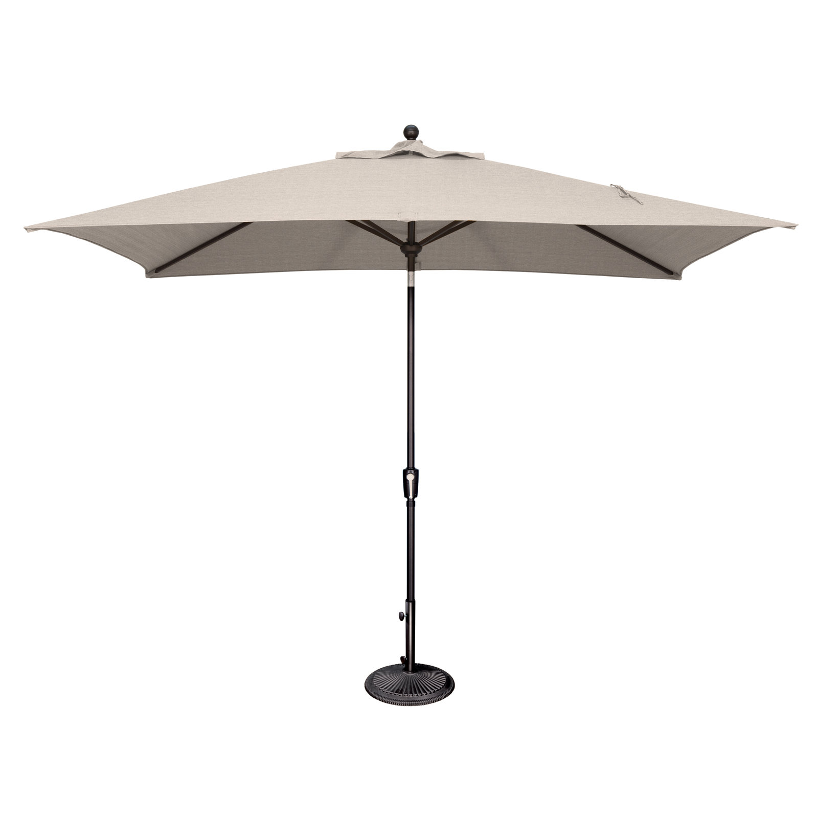 Launceston 78'' Outdoor Umbrella, Black, Sunbrella / Flax