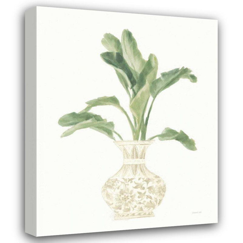 Art Red Barrel Studio Nai, Danhui, reproduction d'art sur toile, "Palm chinoiserie I", H 24 po x l 20 po