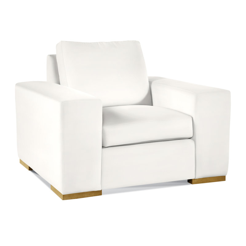 Memphis Upholstered Armchair, Honey, Elite Ivory; 0321-91