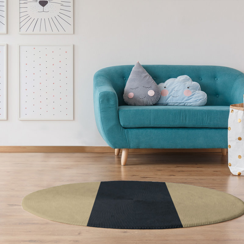 Chenille Indoor Rug, Round 5'