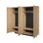 Delancy 4 Door Manufactured Wood Wardrobe