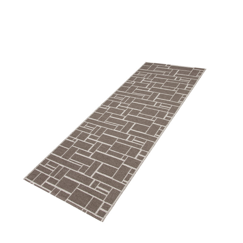 Dahlia Runner cm Geometric Hand Woven Indoor / Outdoor Area Rug, Runner 60 x 240cm