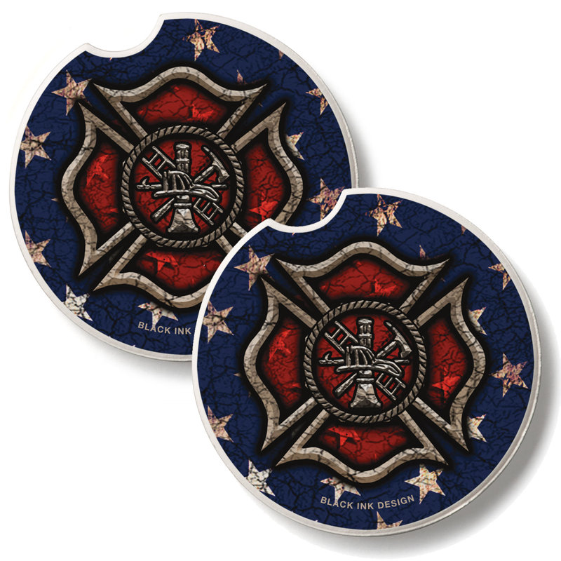 Ensemble de 2 sous-verres en pierre