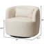 Ensemble de 2 fauteuils demi-tonneau pivotants texturés Sydney Ivory-872191215