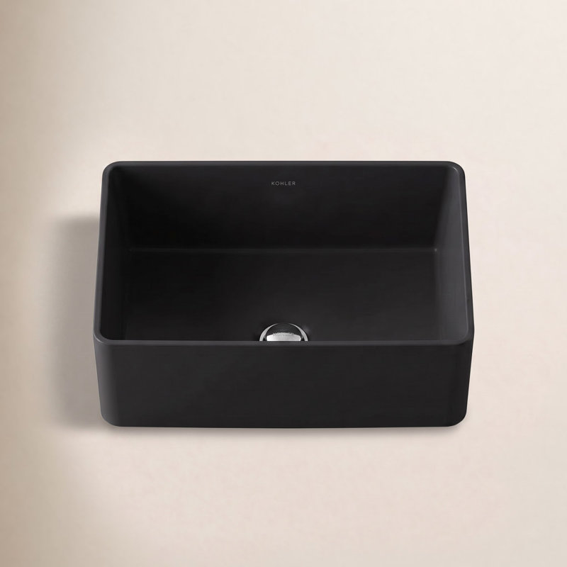 Under-Mount Bathroom Sink, Black