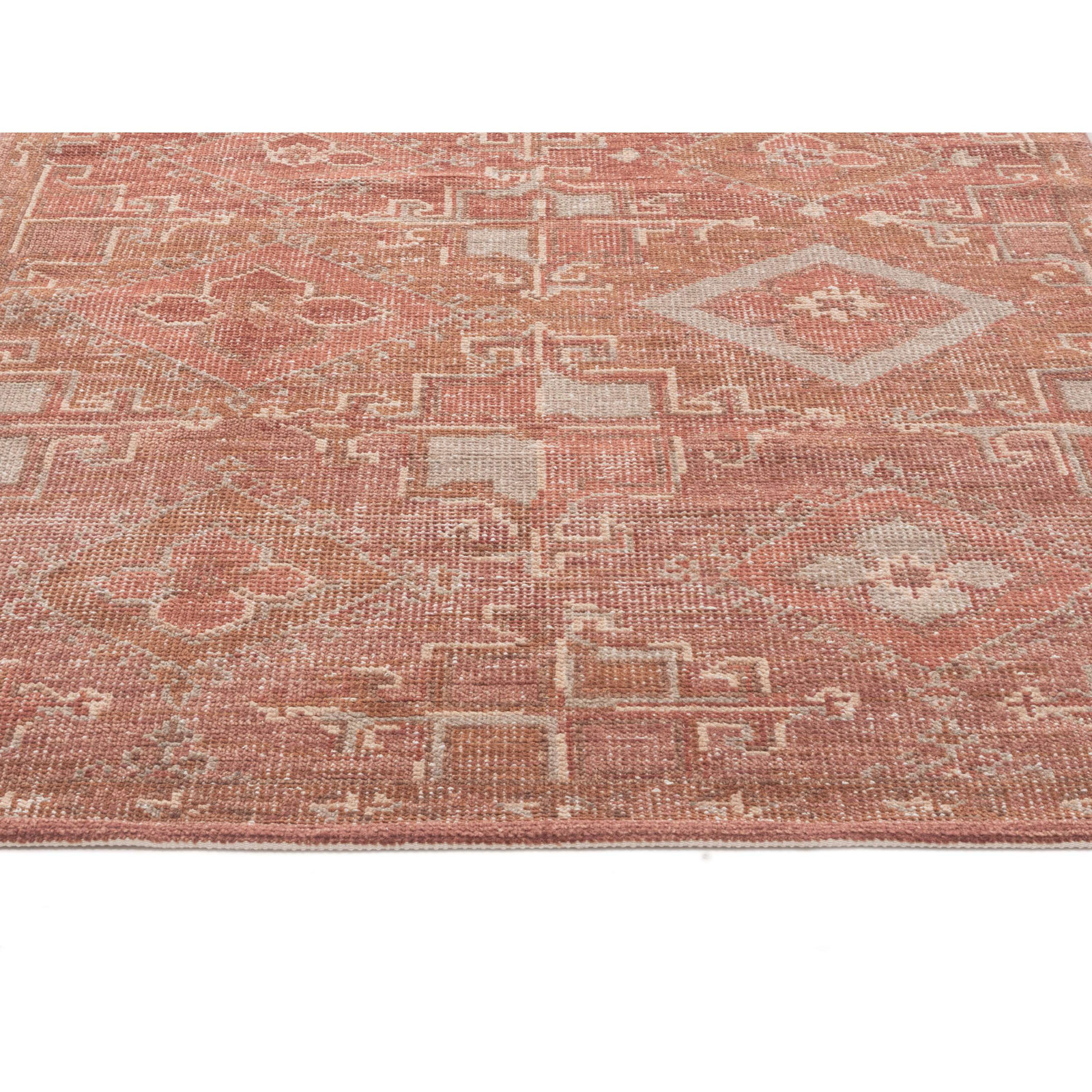 Maeve Hand-Knotted Geometric Wool Rug, Rectangle 7'9" x 9'9"