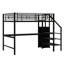 Lit mezzanine en métal avec bureau-2122844898