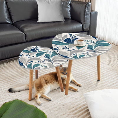 Ensemble de 2 tables basses gigognes Triangle