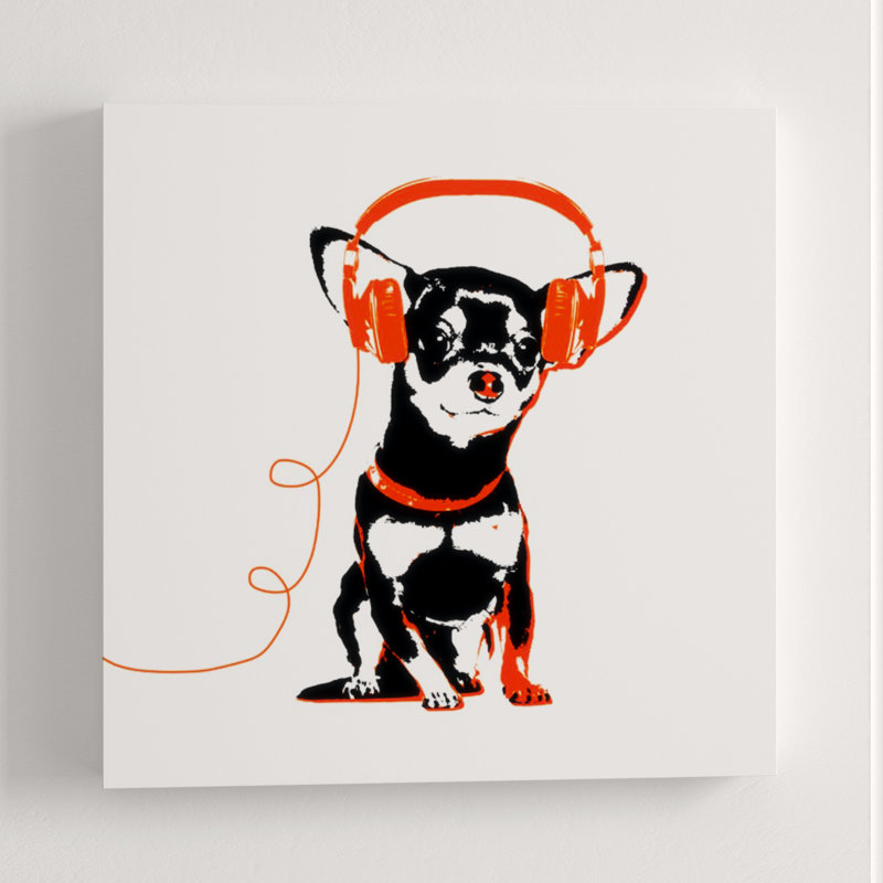 Music Lover I Print by Sofia Fox, 36" H x 36" W x 1.5" D, Glass Coat